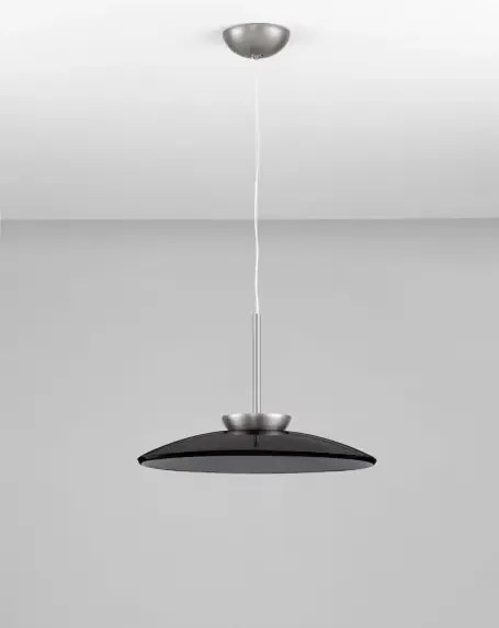 LED stmievateľný nikel dizajnový luster Esti
