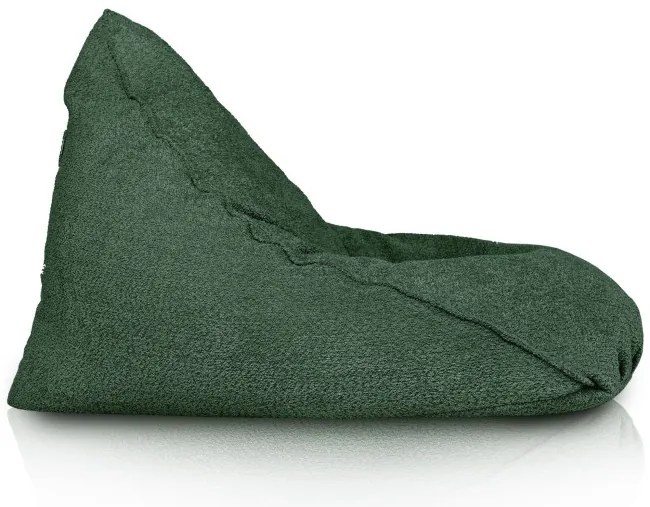 Sedací vak Bermudy tmavo zelený bouclé