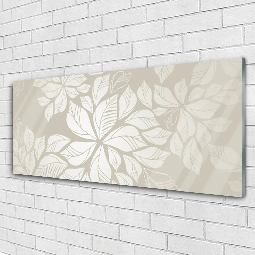 Obraz na akrylátovom skle Kvety rastlina umenie 125x50 cm