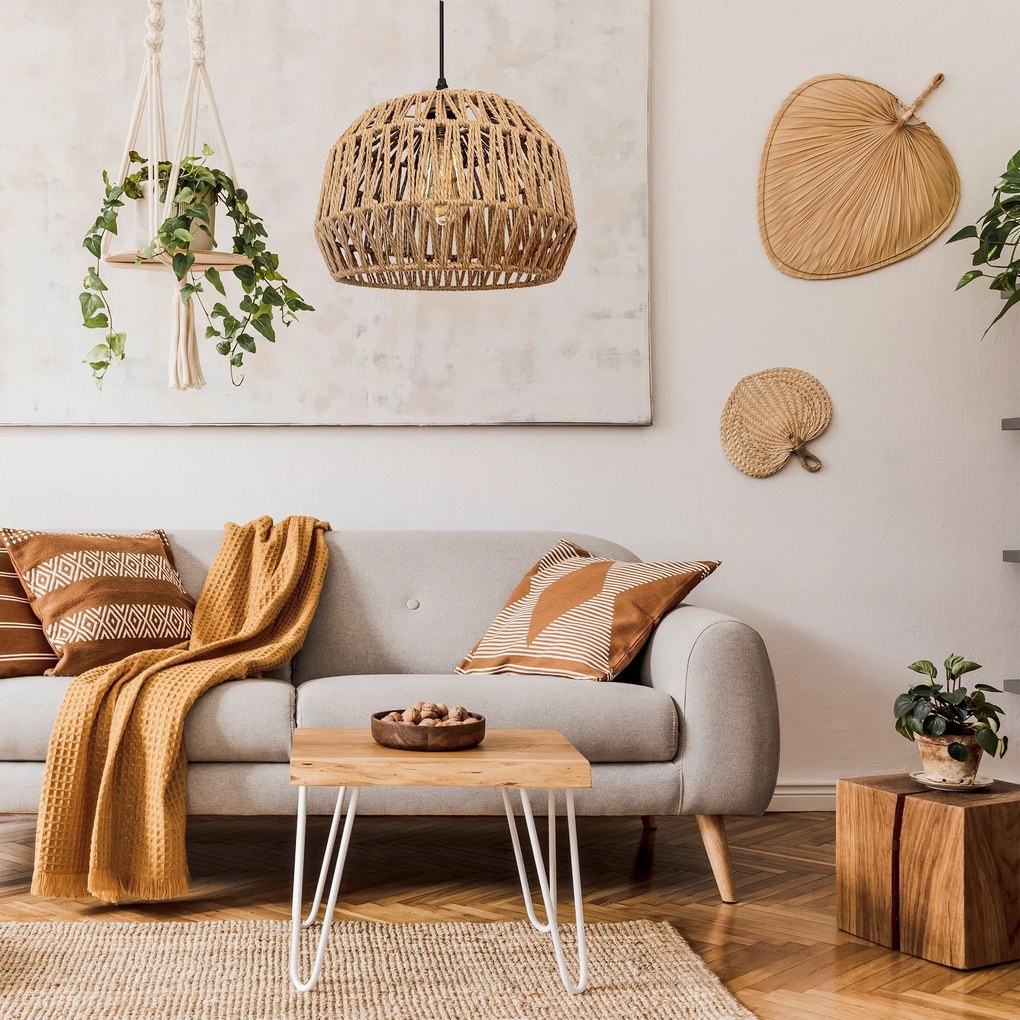 Toolight Toolight, stropné svietidlo 1xE27 APP1291-1CP, béžová, OSW-02423