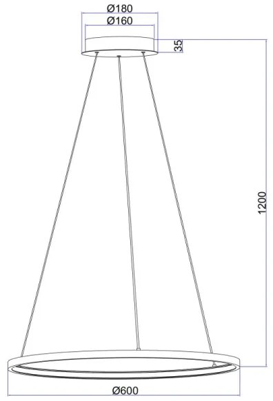 Globo 67192-29 - LED Luster na lanku RALPH LED/29W/230V