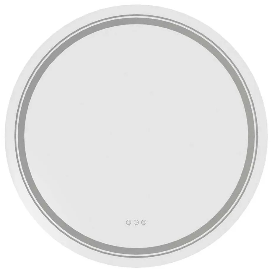 Zrkadlo Amyra s LED osvetlením 60 cm, strieborná