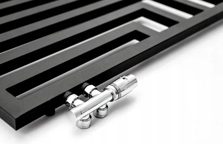 Regnis Kreon Zenit, vykurovacie teleso 1400x550 mm, 678W, čierna matná, KZ140/55/PD/D7/BLACK