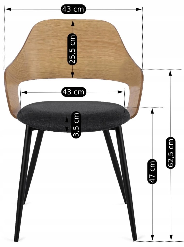 PROXIMA.store - Dizajnová jedálenská stolička ORBI FARBA: zlatá, FARBA NÔH: čierna