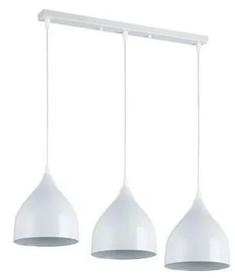 Luster na lanku COMO 3xE27/60W/230V biela
