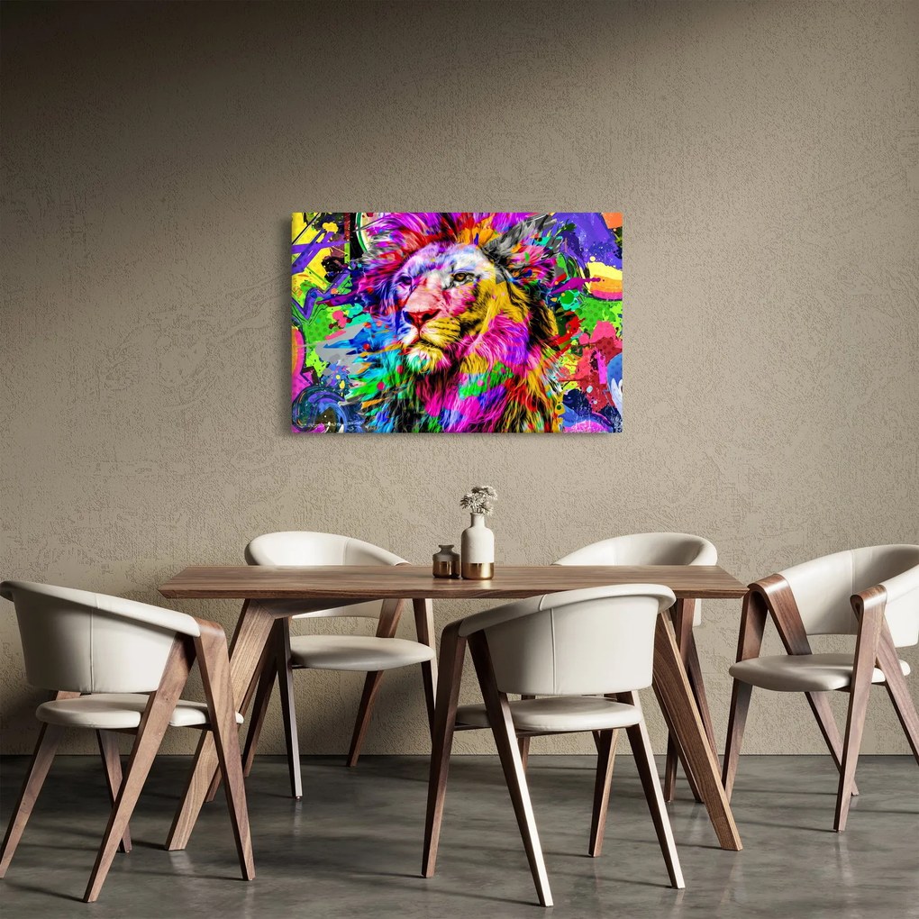 Obraz - 3D obraz leva (90x60 cm)