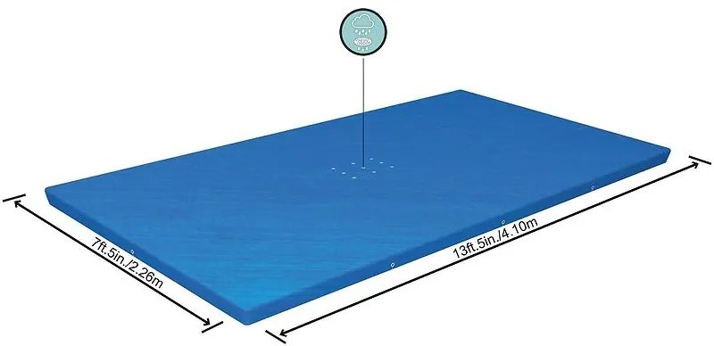 Krycia plachta na bazén 4,00×2,11 m 58107