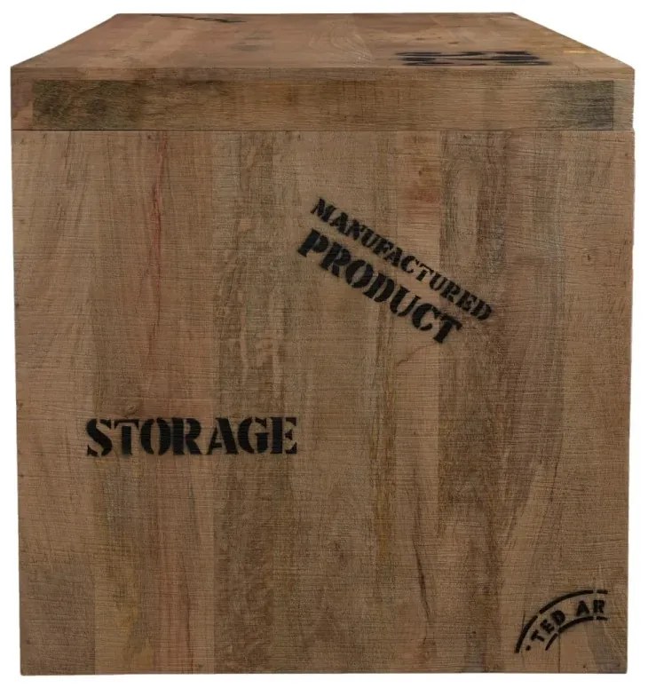 furniture-nabytek.cz - Masívny písací stôl Hankey z mangového dreva, rustikálny matný lak, prírodný – 160×70×75 cm