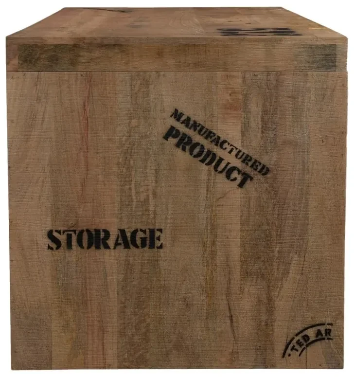 furniture-nabytek.cz - Masívny písací stôl Hankey z mangového dreva, rustikálny matný lak, prírodný – 160×70×75 cm