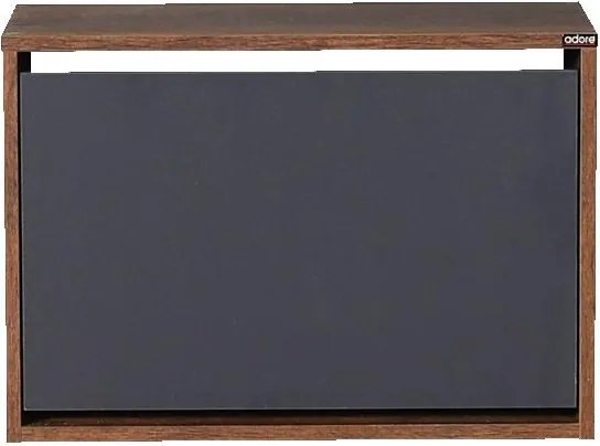 Botník (skrinka na topánky) Tosina 1 (orech oslo + antracit). Akcia -13%. Vlastná spoľahlivá doprava až k Vám domov. 1094529