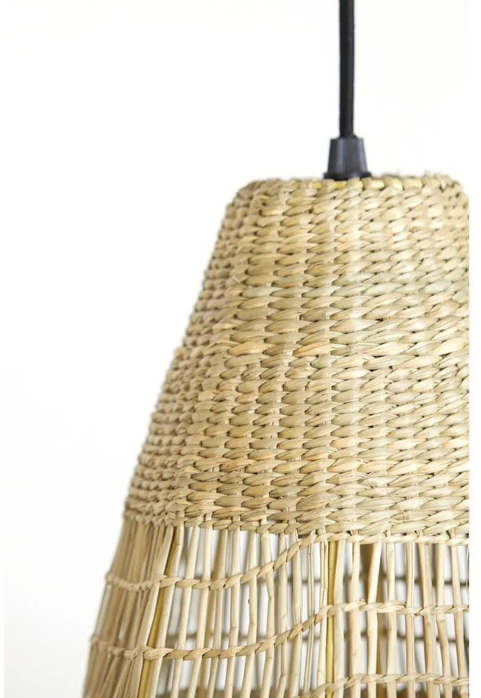 Závesné svietidlo v prírodnej farbe s tienidlom z morskej trávy ø 20 cm Latika – Light &amp; Living
