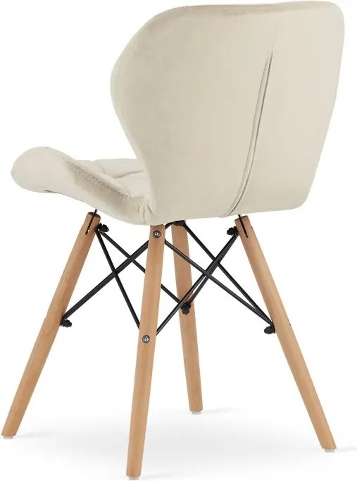 Zamatové kreslo LAGO - šedé Farba: Hnedá