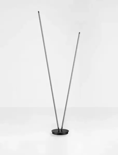 LED stmievateľná čierna stojaca lampa Intec