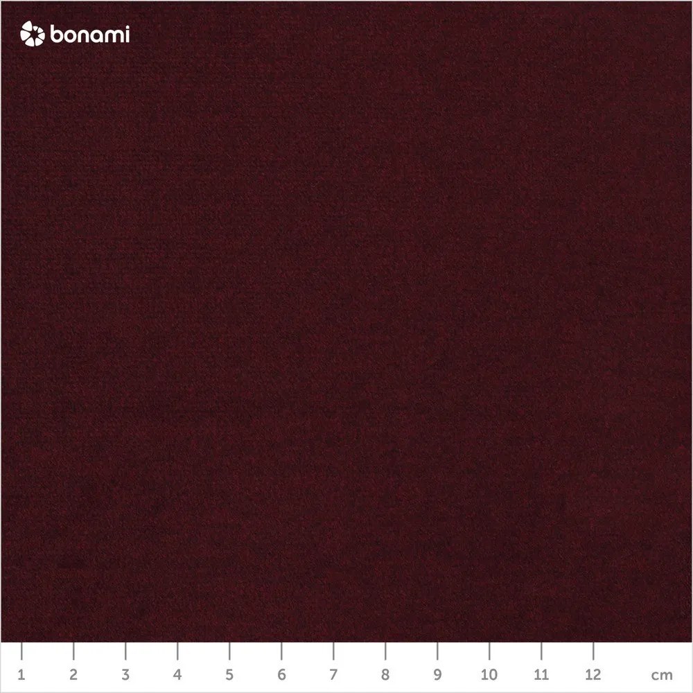 Tmavočervená zamatová rozkladacia pohovka Milo Casa Luca