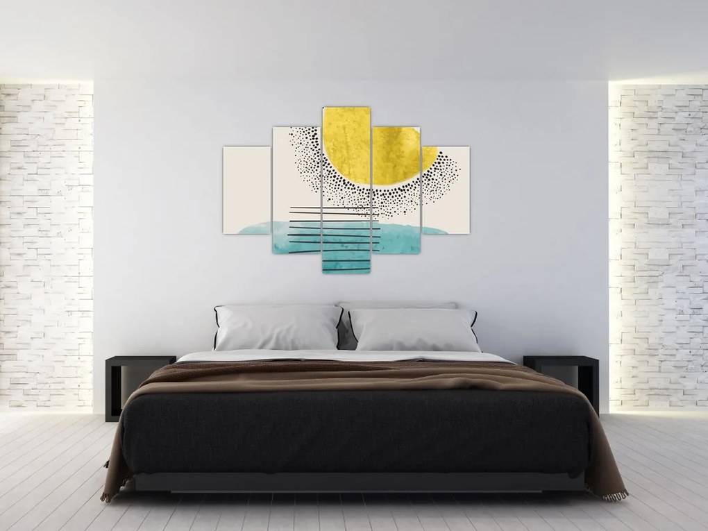 Obraz - Abstraktná maľba pláže N⁰2 (150x105 cm)