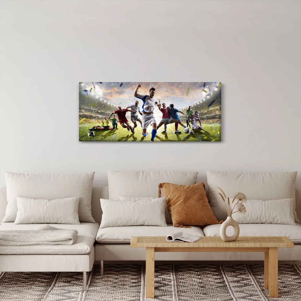 Obraz - Futbal (120x50 cm)
