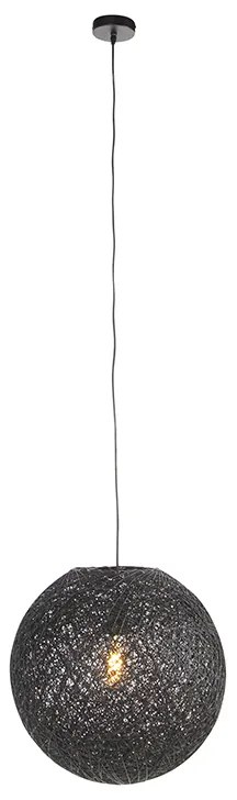 Závesné svietidlo čierne 45 cm - Corda