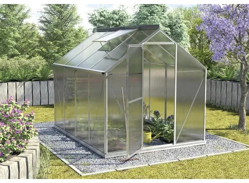 Skleník Vitavia Triton 5000 polykarbonát 4 mm 198x256 cm hliník vr. základového rámu