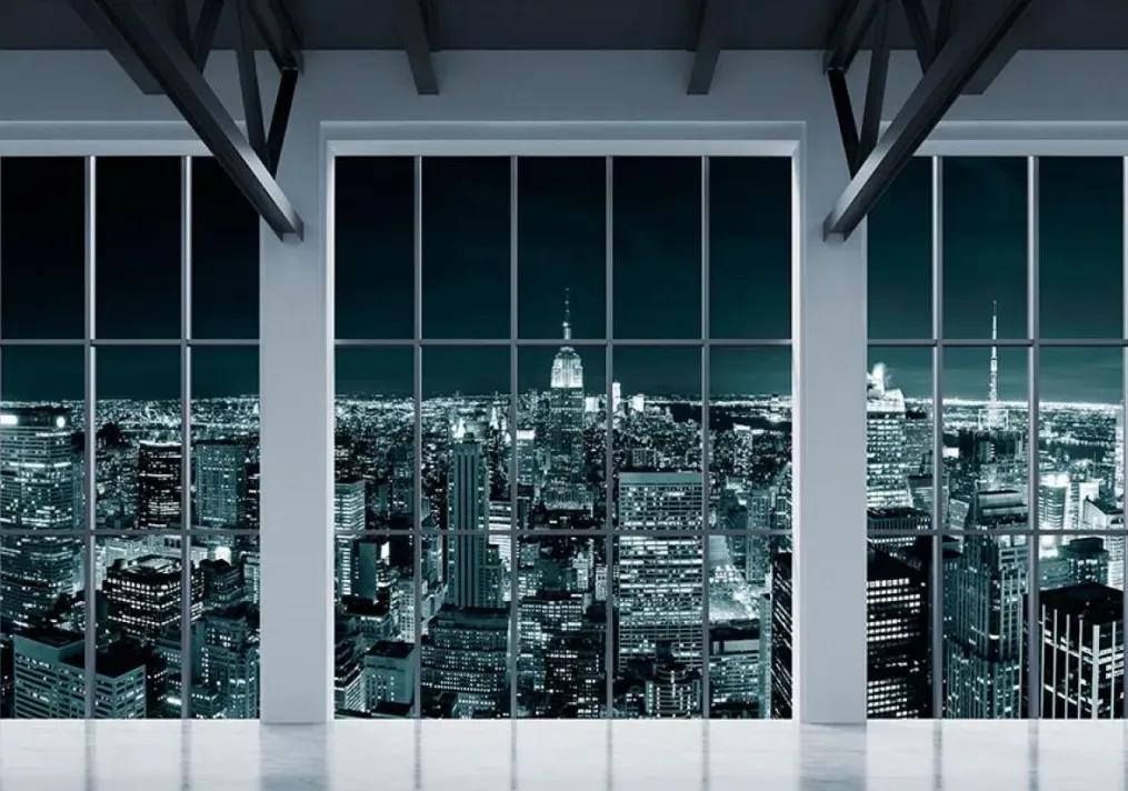 Manufakturer -  Tapeta New York behind the windows