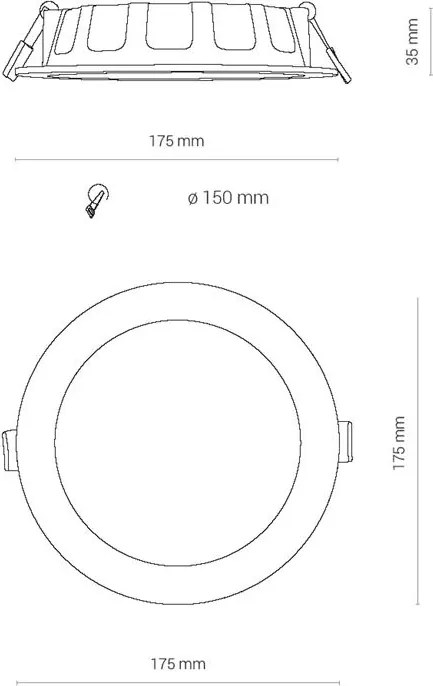 Svietidlo Nowodvorski 8777 CL KOS LED 16W, 3000K WHITE