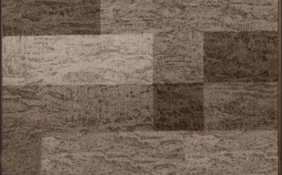 Associated Weavers 200x67 cm Protišmykový behúň na mieru Icona 44 - obšitý zo všetkých strán, hnedá, chodba / predsieň