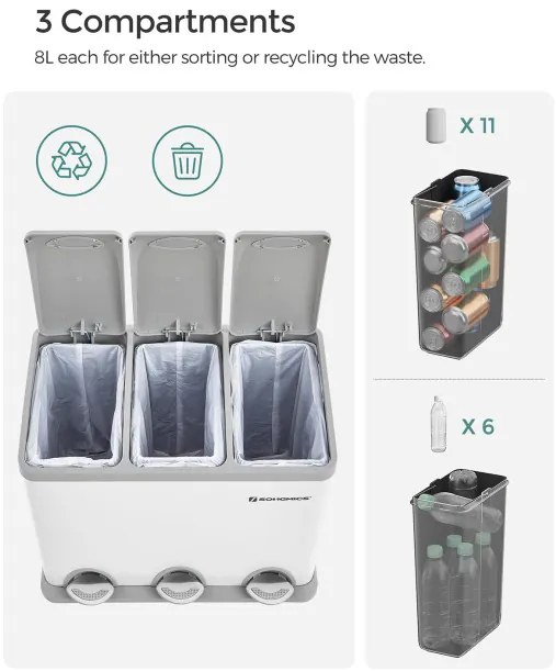 Recyklačný kôš LTB24WT