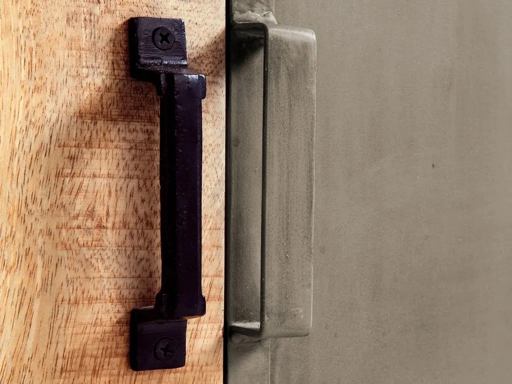 furniture-nabytek.cz - Masívna komoda Pune z mangového dreva, lakovaná, hnedá