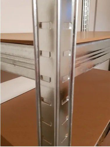 Kovový regál 180x90x30cm, 5 políc, nosnosť 875 kg