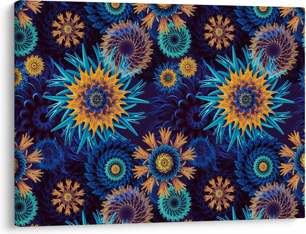Obraz - 3D kvety (70x50 cm)