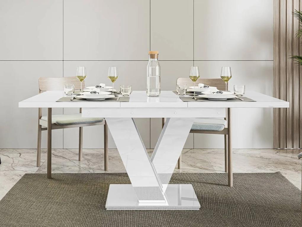 Rozkladací stôl Herkulan, Farby: biely lesk