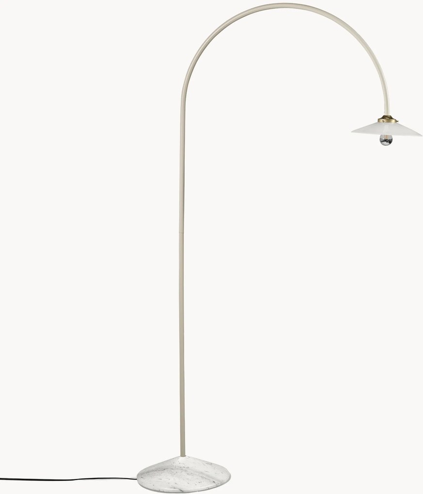 Ručne vyrobená oblúková lampa's mramorovým podstavcom Moou