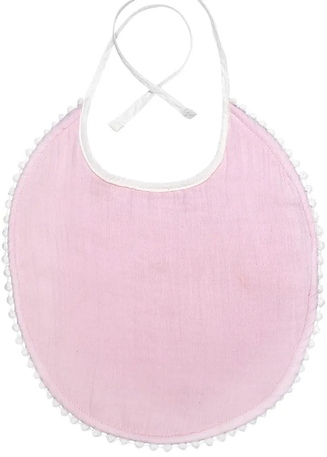 Ružový mušelínový podbradník Kindsgut London