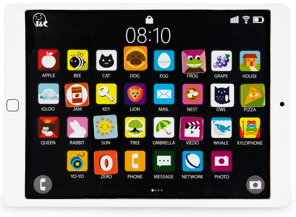 Drevený vzdelávací tablet, magnetická tabuľa, ECOTOYS