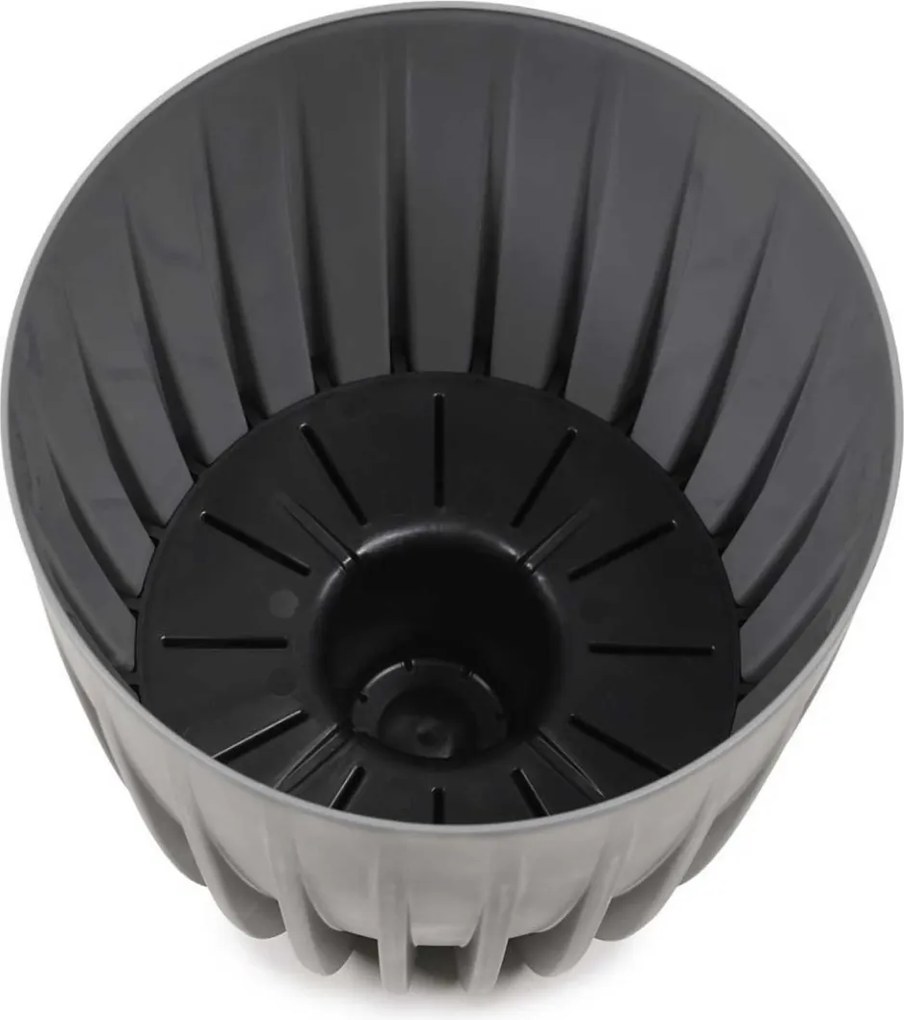 Kvetináč STRIPPED Eco 25x30 cm biely