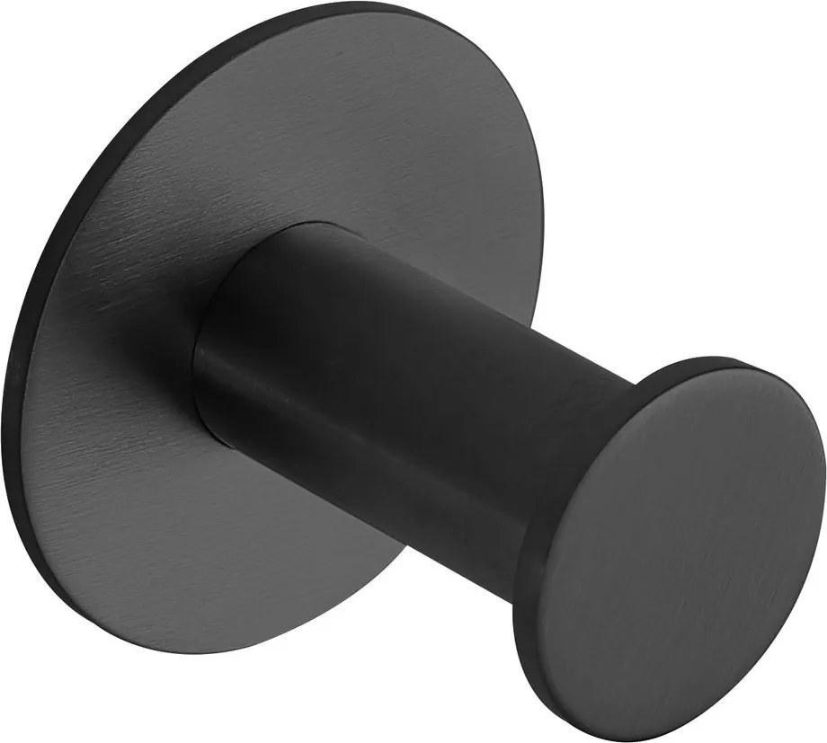 Sapho X-ROUND samolepiaci háčik, čierna mat XR219B