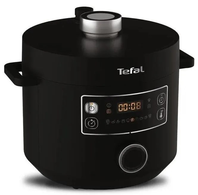 Tefal - Multifunkčný elektrický hrniec TURBO CUISINE 4,8 l 1090W/230V čierna