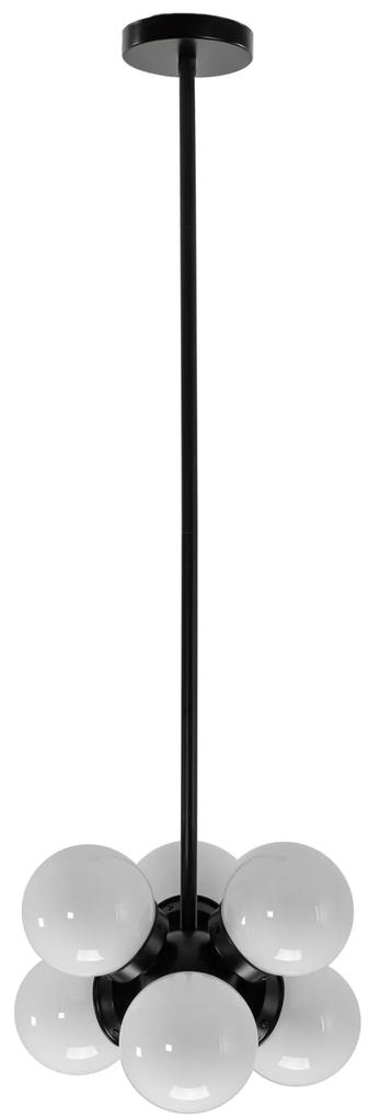 Toolight - Stropná lampa APP904-6CP, čierna, OSW-03203