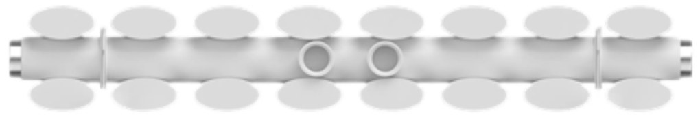 Invena Duo, vykurovacie teleso 2000x480mm, 1450W, 2x8 rebier, biela matná, INV-UG-20-B20-A