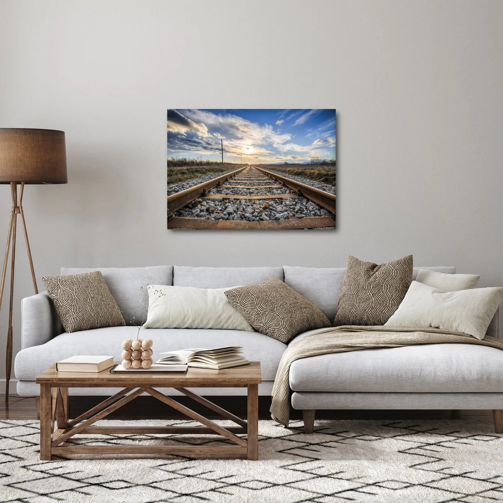 Obraz - Koľaje (70x50 cm)