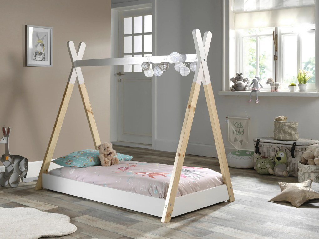XXXLutz DOMČEKOVÁ POSTEĽ, 70/140 cm biela, farba borovice MID.YOU - Detské izby - 001315002801
