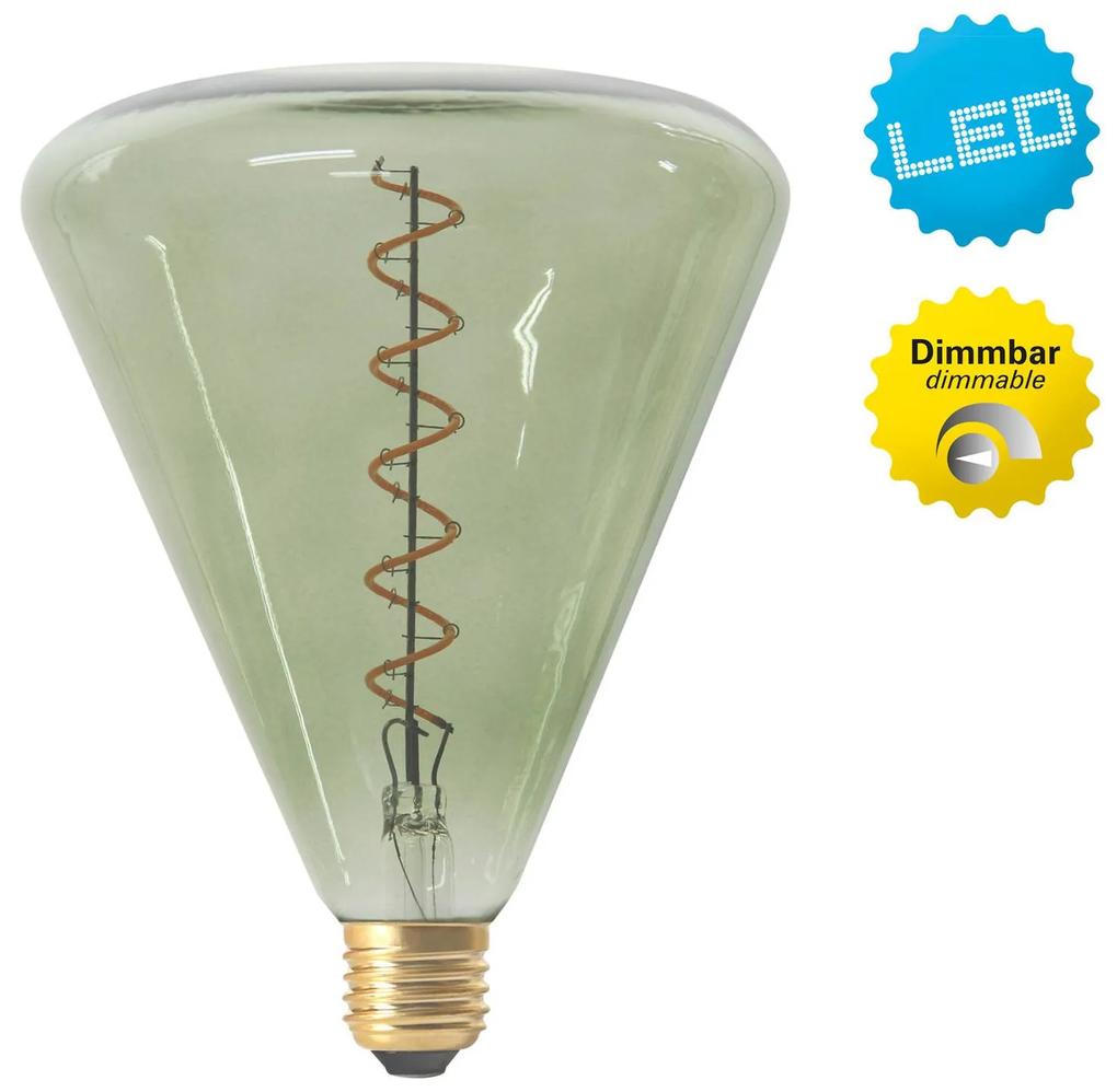 LED žiarovka Dilly E27 4W 2200 K zelená