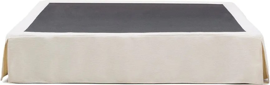 Biela čalúnená dvojlôžková posteľ bez čela 160x200 cm Jaira – Kave Home