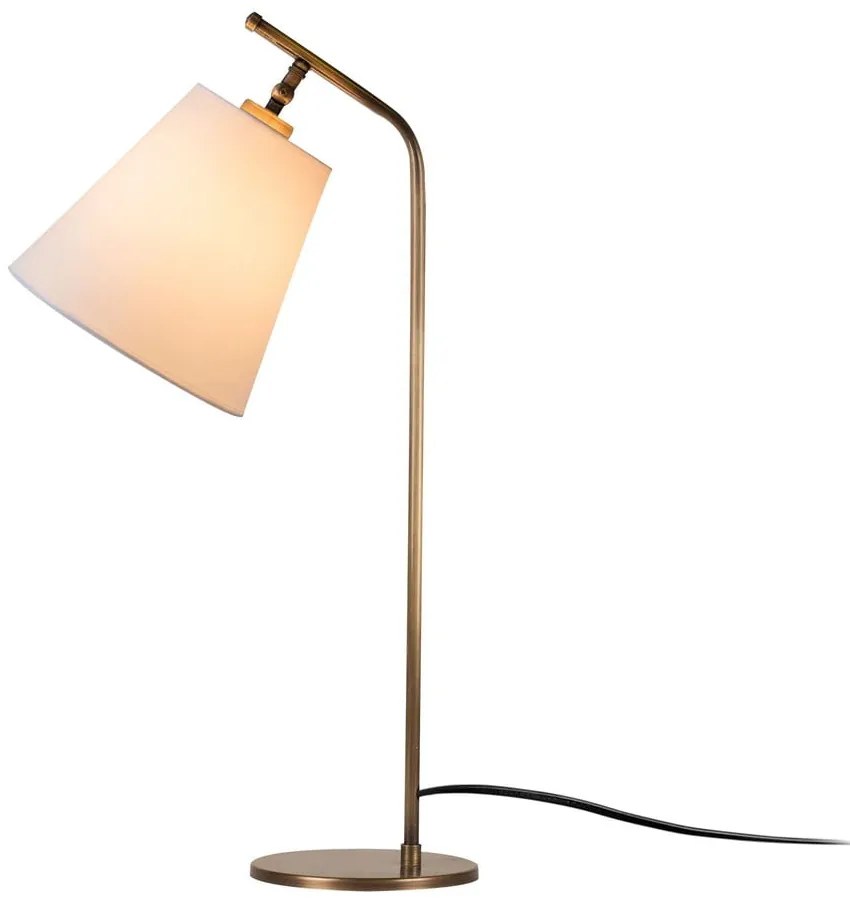 Stolová lampa v bielej a bronzovej farbe (výška 67 cm) Salihini – Opviq lights