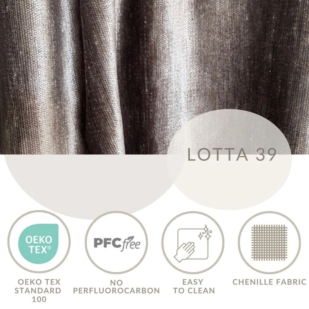 Hnedá čalúnená dvojlôžková posteľ s úložným priestorom s roštom 180x200 cm Aruba L – Maison de Rêve