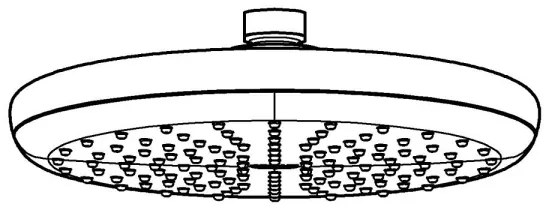 GROHE 26410000 - Sprchová hlavica TEMPESTA 210 mm lesklý chróm