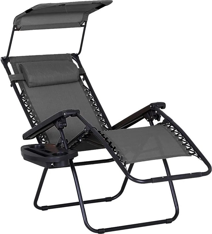 Relaxačné kreslo Avenberg PALMAS - sivá