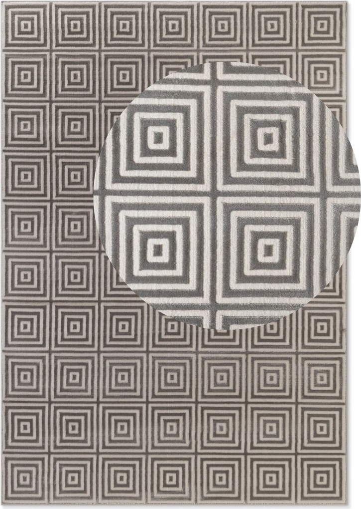 ELLE Decoration, Kusový koberec Perles 106185 White Grey z kolekcie Elle, 160x235, šedá, obývacia izba