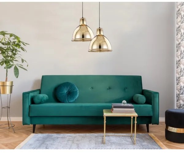 Klausen 111011 - Luster na lanku CREATE 1xE27/11W/230V zlatá