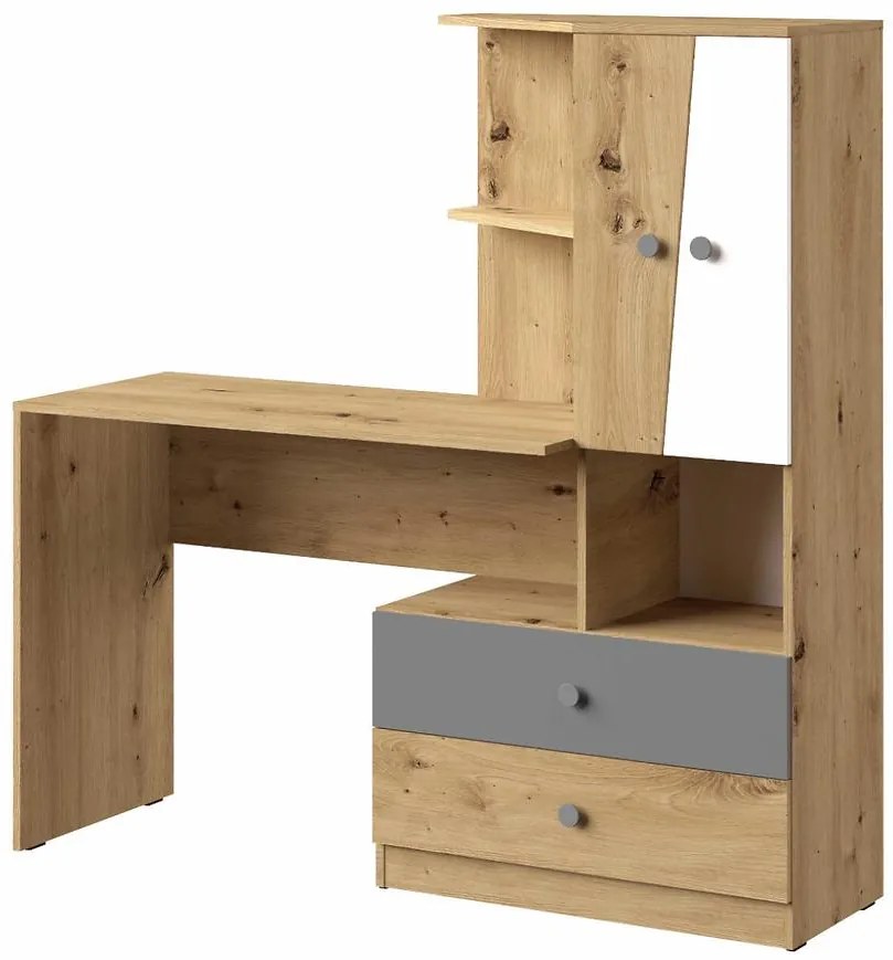 Písací stôl Nero 11  150 – Šedá Mat