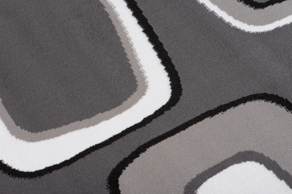TA Koberec T965A DARK GRAY MAYA PP ESM Biely Obdĺžnikový
